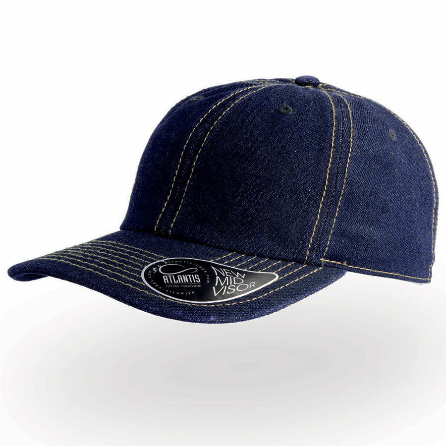 25462.25&nbsp;1056&nbsp;Бейсболка "DAD HAT", темный джинс, 6 клиньев, 100% хлопок, 280грм2, металлическая застежка&nbsp;24984
