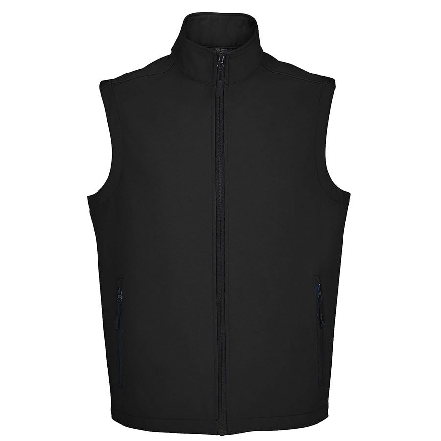 702887.312/XL&nbsp;3039&nbsp;Жилет софтшелл "Race BW Men", черный_ XL, 96%  п/э, 4% эластан, 280  г/м2&nbsp;110423