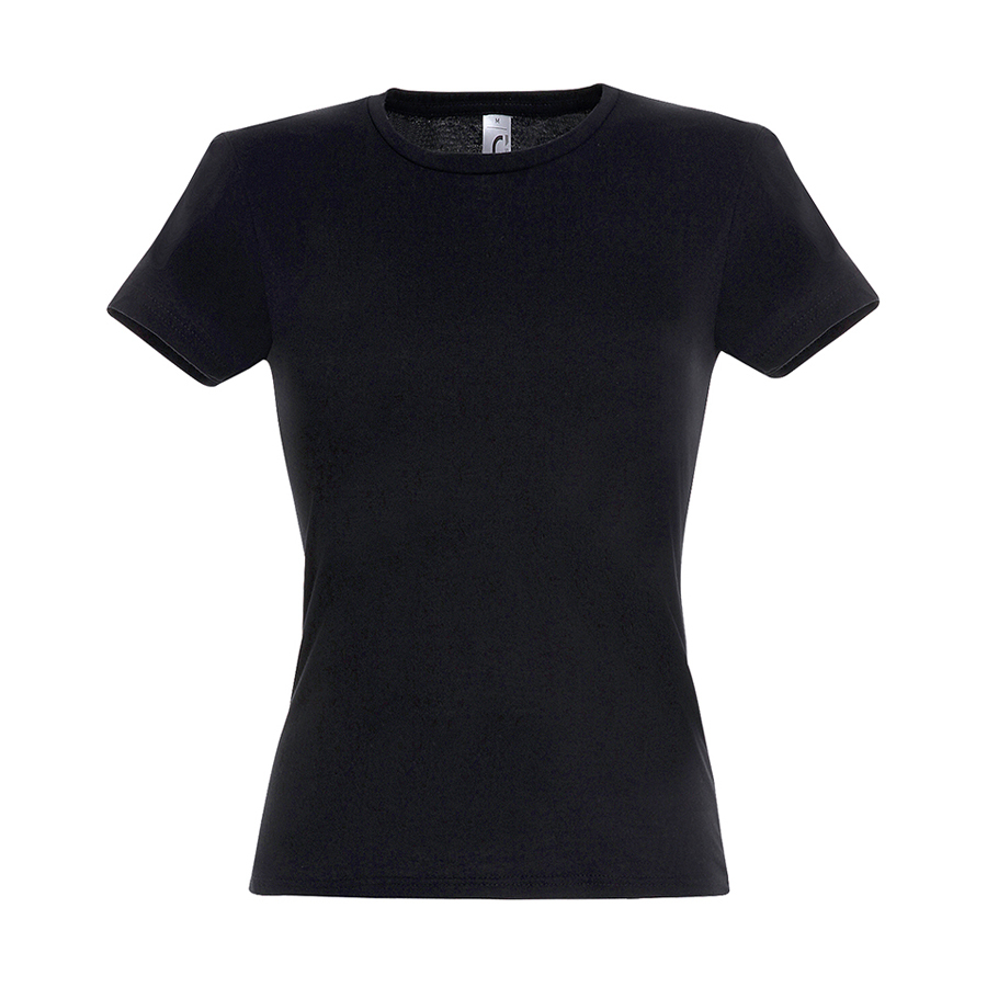 711386.309/XXL&nbsp;510&nbsp;Футболка "Miss", черный_2XL, 100% х/б, 150 г/м2&nbsp;111450