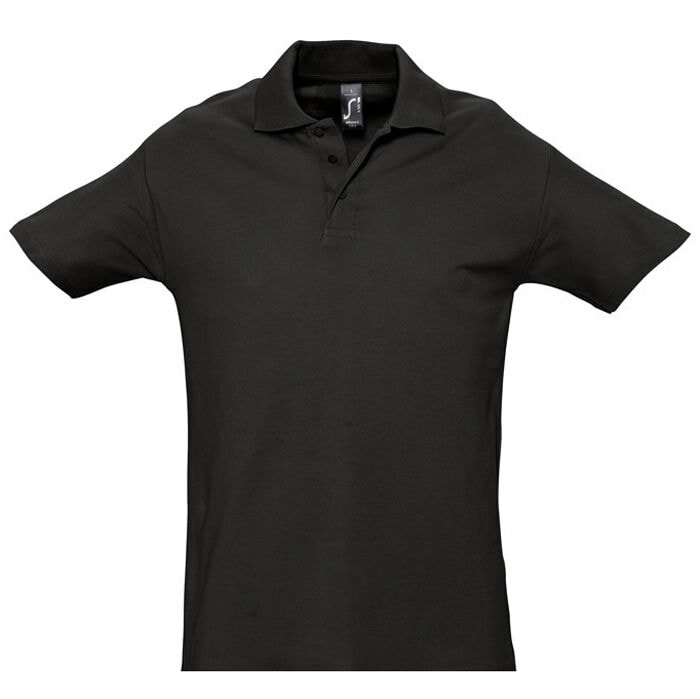 711362.312/4XL&nbsp;2421&nbsp;Рубашка поло мужская SPRING II,черный,4XL,100% хлопок, 210/м2&nbsp;219107