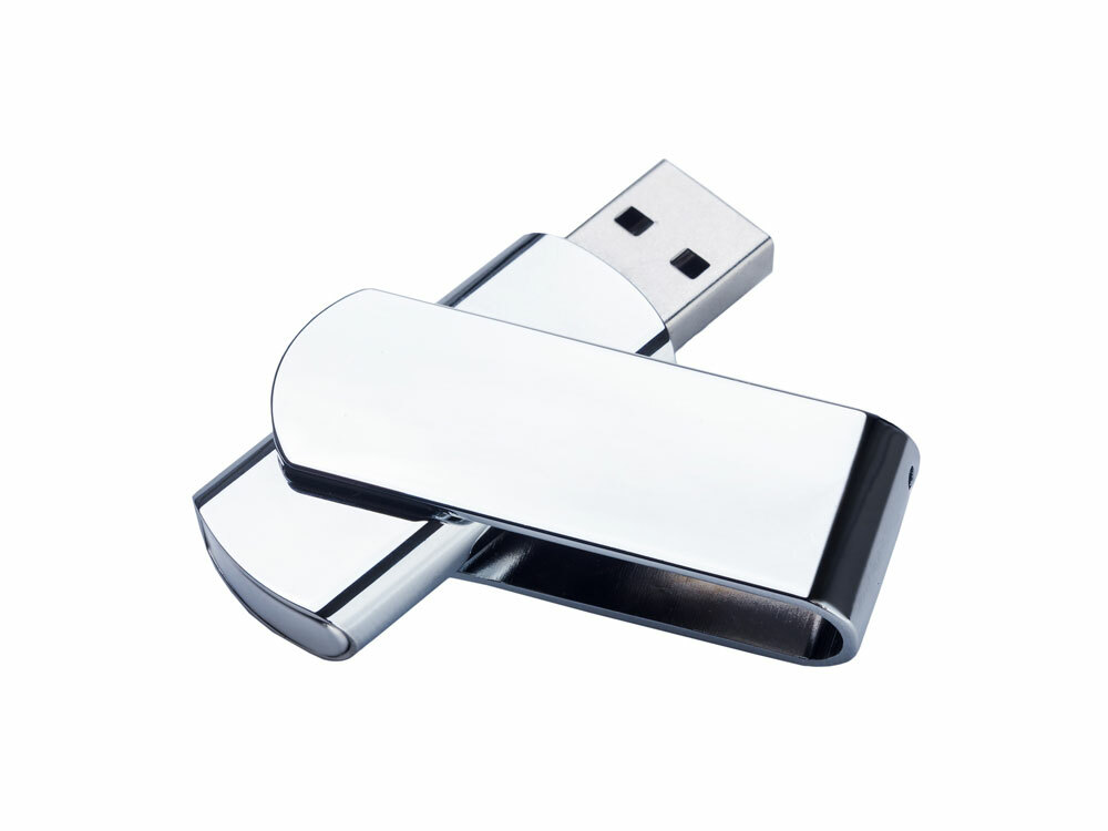3027.00.4&nbsp;614.71&nbsp;USB 2.0- флешка на 4 Гб глянцевая поворотная&nbsp;122438