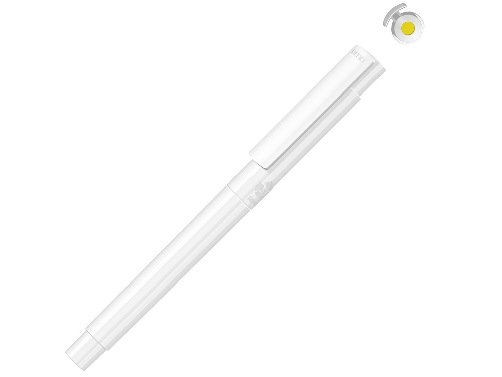 188005.04&nbsp;336&nbsp;Капиллярная ручка в корпусе из переработанного материала rPET "RECYCLED PET PEN PRO FL», белый с желтыми чернилами&nbsp;146351