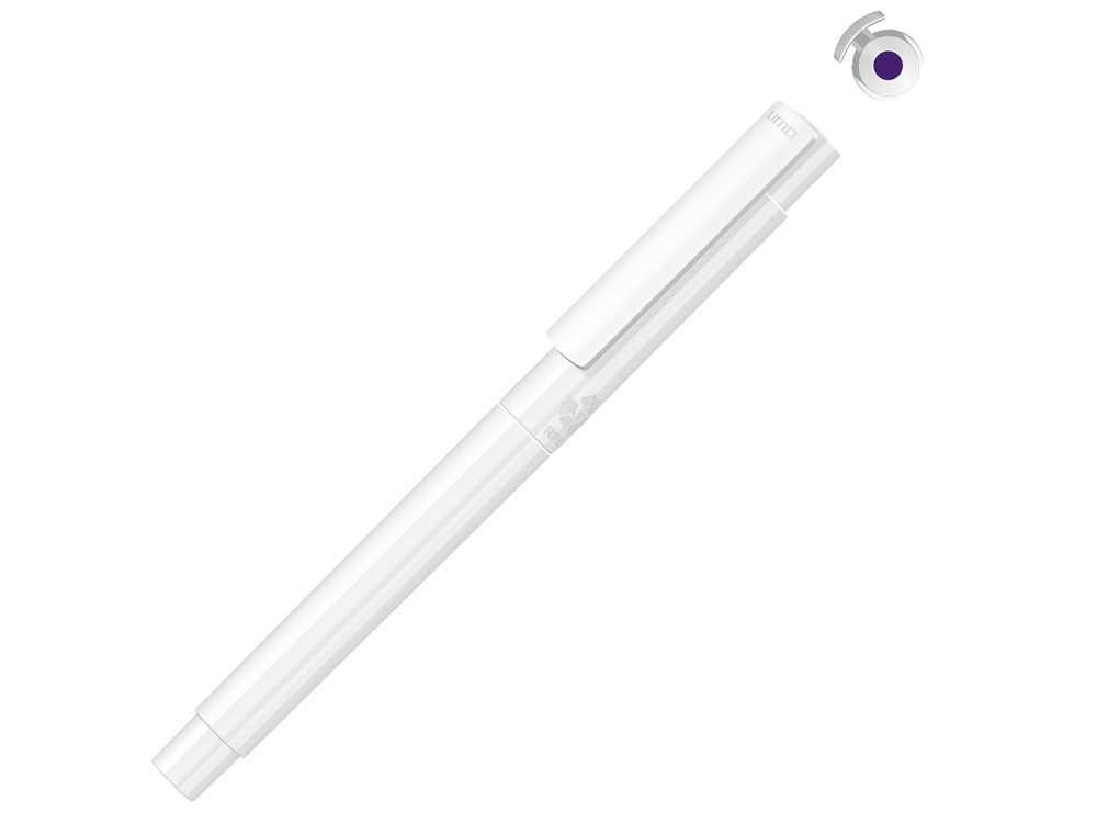 188005.14&nbsp;336&nbsp;Капиллярная ручка в корпусе из переработанного материала rPET "RECYCLED PET PEN PRO FL», белый с фиолетовыми чернилами&nbsp;146352