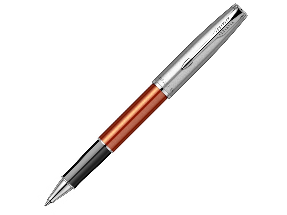 2169230&nbsp;19035&nbsp;Ручка-роллер Parker Sonnet Essentials Orange SB Steel CT, цвет чернил black,перо: F, в подарочной упаковке.&nbsp;209138