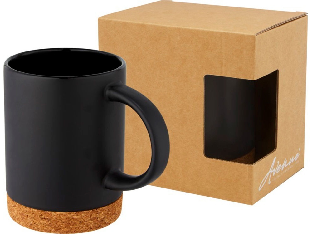 10090190&nbsp;1336&nbsp;Neiva Керамическая кружка объемом 425 мл с пробковым основанием, черный&nbsp;172570