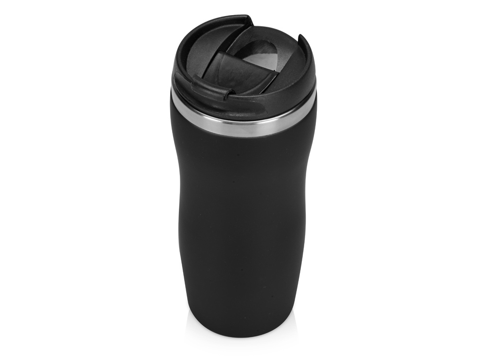 827007p&nbsp;515.1&nbsp;Термокружка "Mony Steel" 350 мл, soft touch, черный (Р)&nbsp;211277