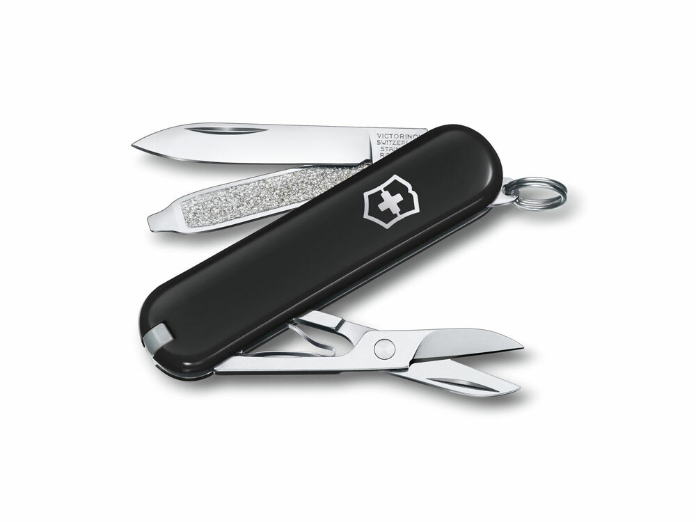 601177&nbsp;5065.92&nbsp;Нож-брелок VICTORINOX Classic SD Colors "Dark Illusion", 58 мм, 7 функций, чёрный&nbsp;196720