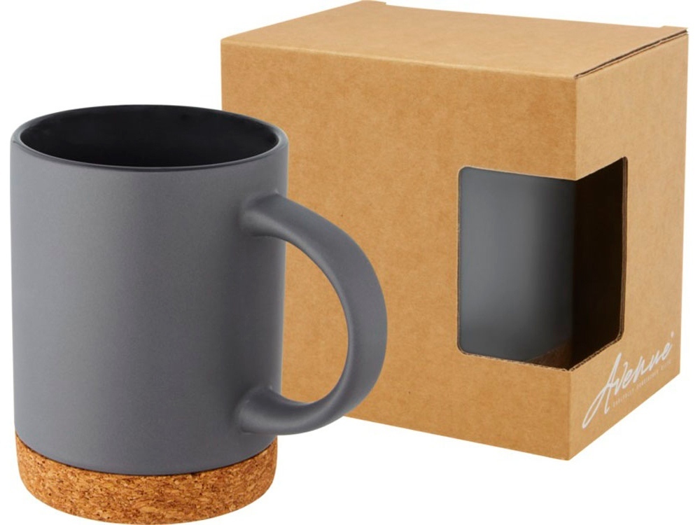 10090182&nbsp;1336&nbsp;Neiva Керамическая кружка объемом 425 мл с пробковым основанием, серый&nbsp;172569