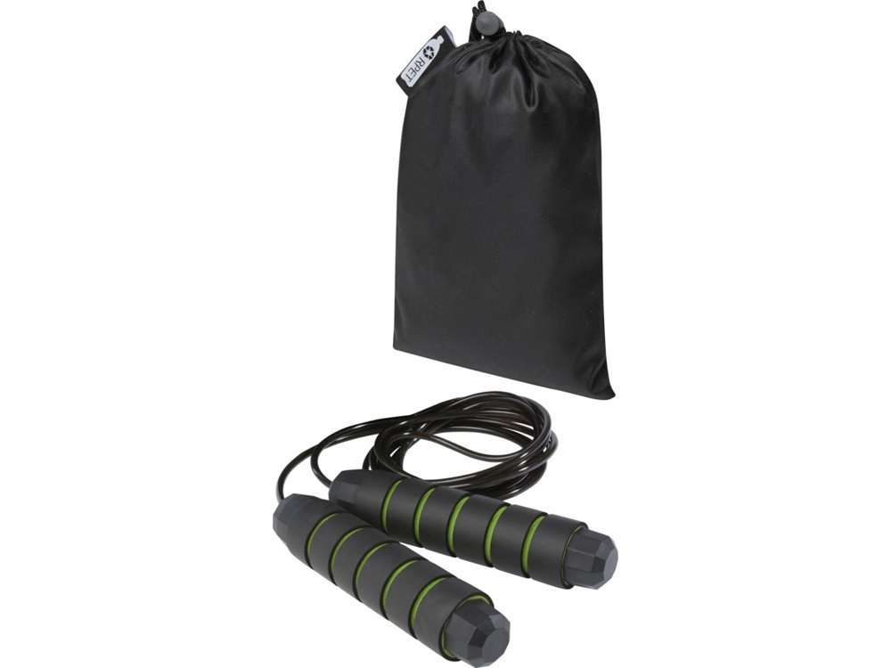 12702163&nbsp;1236&nbsp;Austin, скакалка с мягкими ручками в чехле из переработанного PET-материала, зеленое яблоко&nbsp;188931