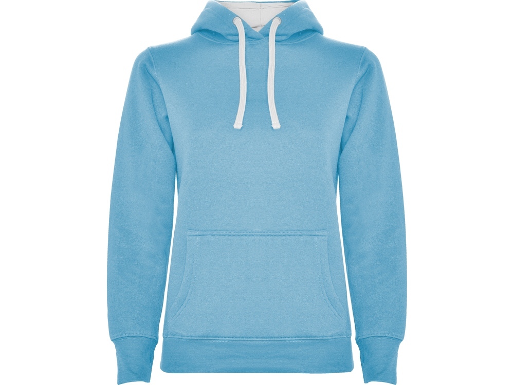 1068SU10012XL&nbsp;2450&nbsp;Толстовка с капюшоном "Urban" женская, небесно-голубой/белый&nbsp;206916
