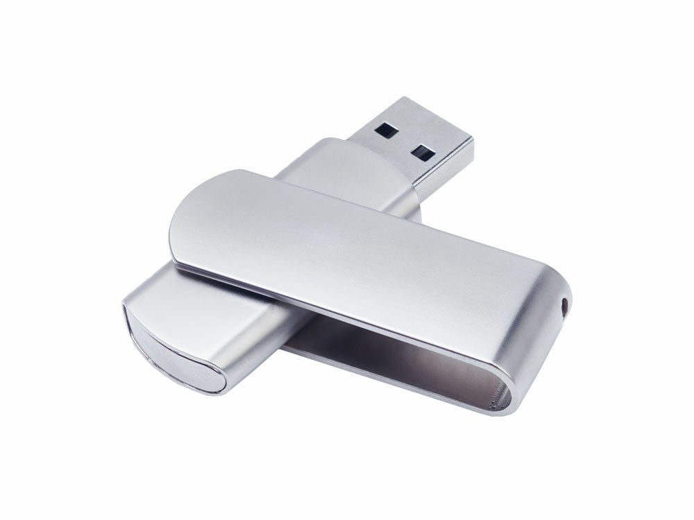 3027.10.4&nbsp;614.71&nbsp;USB 2.0- флешка на 4 Гб матовая поворотная&nbsp;122434