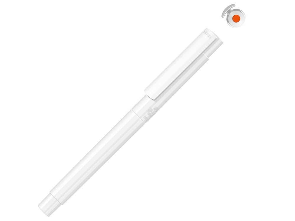 188005.08&nbsp;336&nbsp;Капиллярная ручка в корпусе из переработанного материала rPET "RECYCLED PET PEN PRO FL», белый с оранжевыми чернилами&nbsp;146354