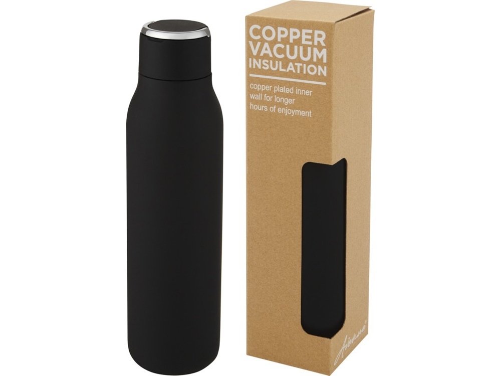 10067290&nbsp;3955&nbsp;Marka, медная бутылка объемом 600 мл с вакуумной изоляцией и металлической петлей, черный&nbsp;188617