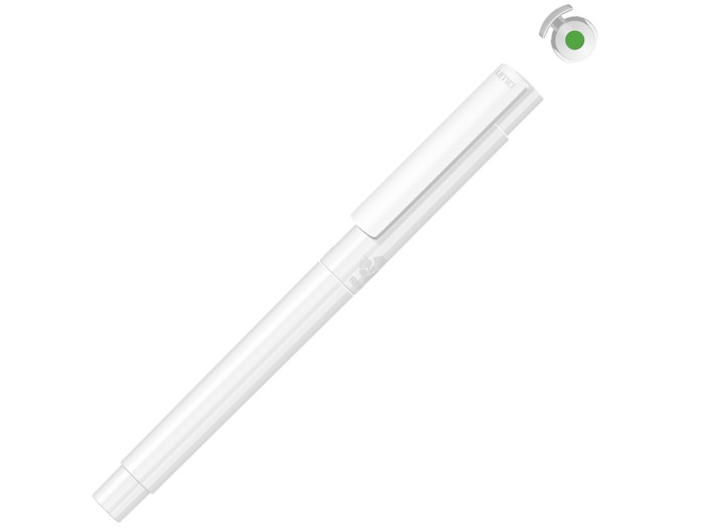 188005.13&nbsp;336&nbsp;Капиллярная ручка в корпусе из переработанного материала rPET "RECYCLED PET PEN PRO FL», белый с салатовыми чернилами&nbsp;146348