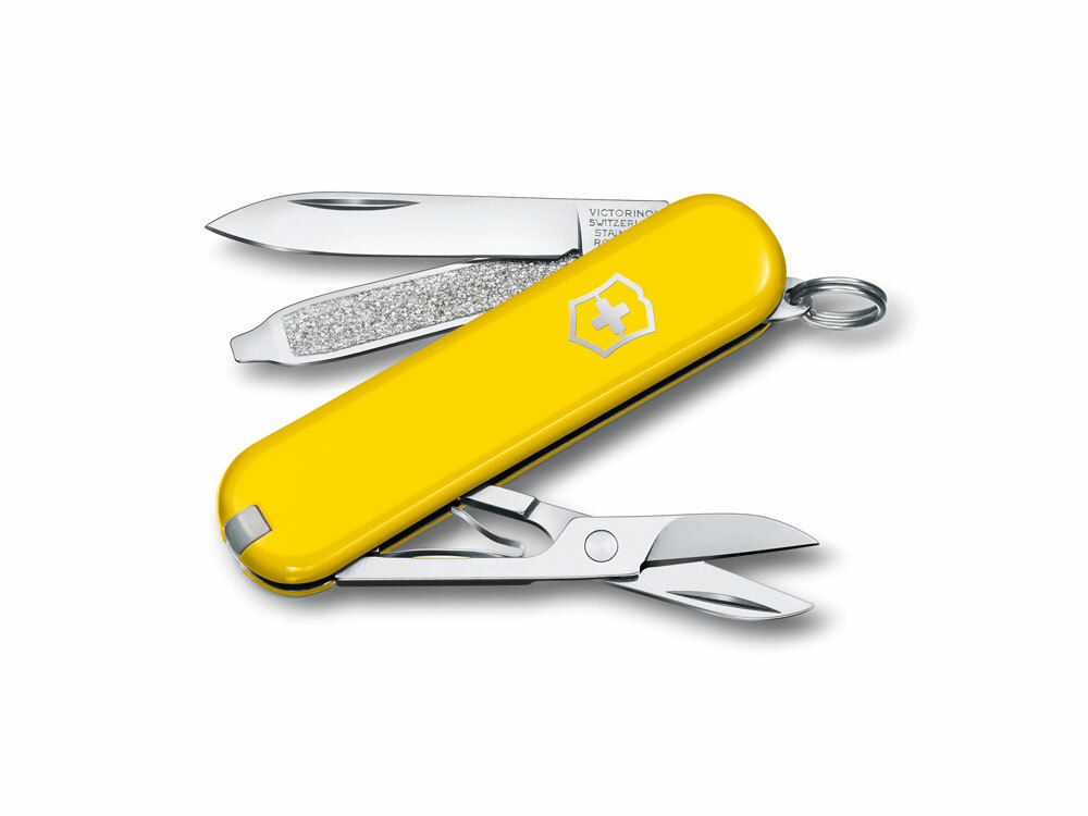 601180&nbsp;4599.230&nbsp;Нож-брелок VICTORINOX Classic SD Colors "Sunny Side", 58 мм, 7 функций, жёлтый&nbsp;196723