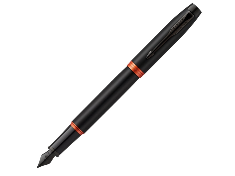 2172943&nbsp;10975&nbsp;Перьевая ручка Parker IM Vibrant Rings Flame Orange, стержень:F, цвет чернил: blue, в подарочной упаковке.&nbsp;209152