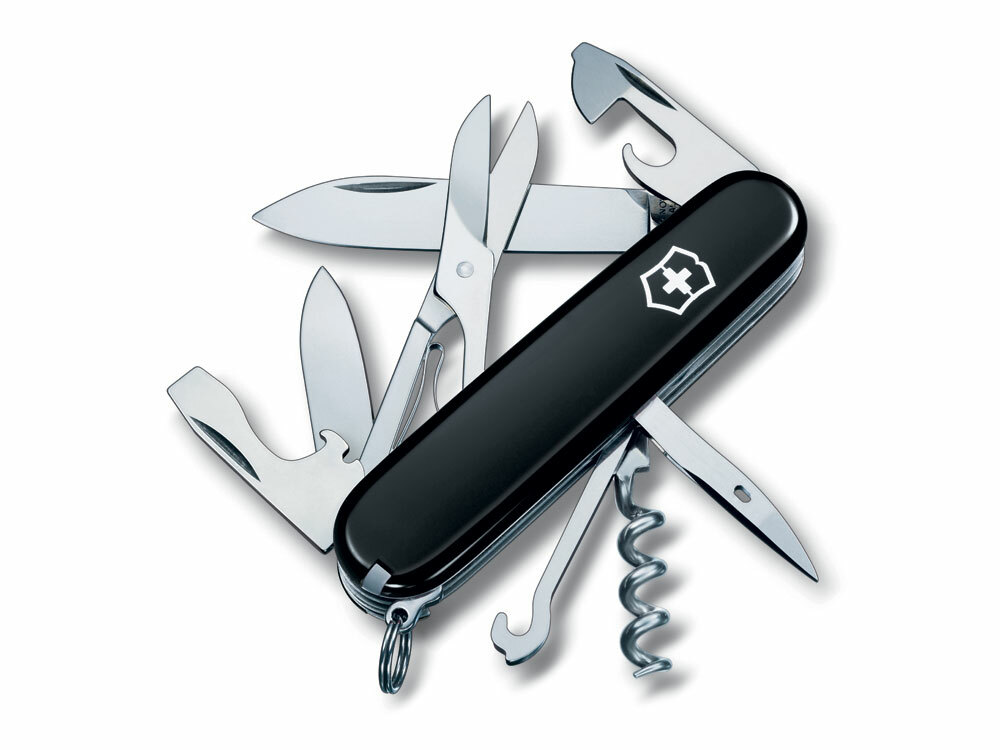 601148&nbsp;7701.41&nbsp;Нож перочинный VICTORINOX Climber, 91 мм, 14 функций, чёрный&nbsp;196689