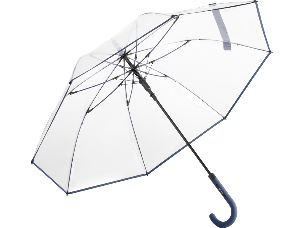 100124&nbsp;4489&nbsp;Зонт 7112 AC regular umbrella FARE® Pure  transparent-navy&nbsp;216996