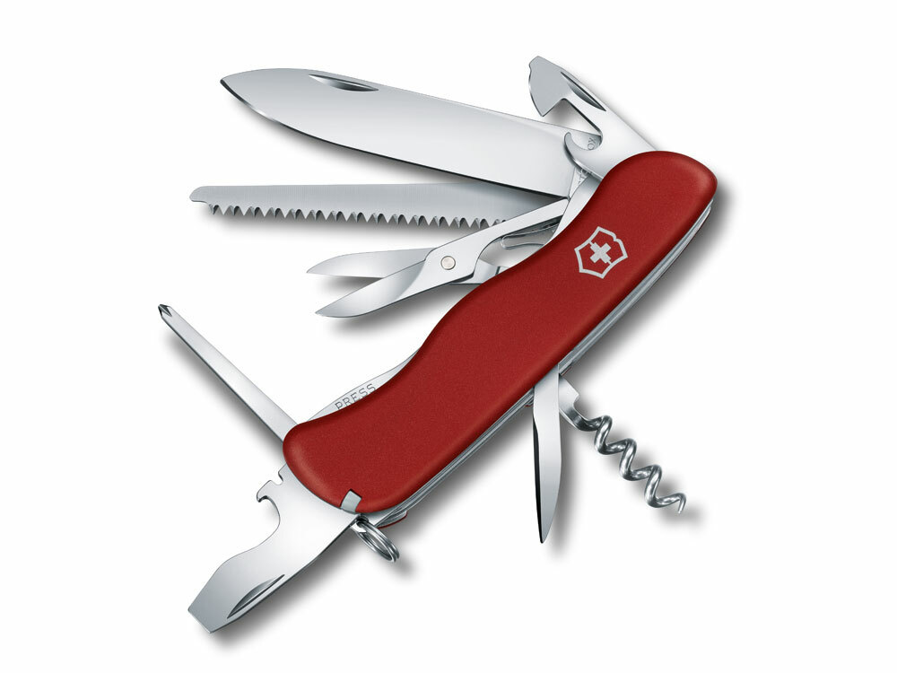 601125&nbsp;14280&nbsp;Нож перочинный VICTORINOX Outrider, 111 мм, 14 функций, с фиксатором лезвия, красный&nbsp;196669