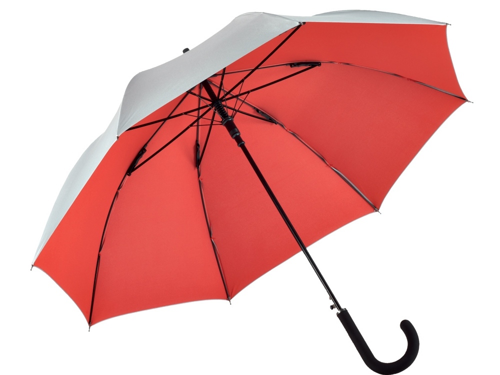 100107&nbsp;4459.15&nbsp;Зонт 7119 AC regular umbrella FARE® Collection silver/red&nbsp;218619