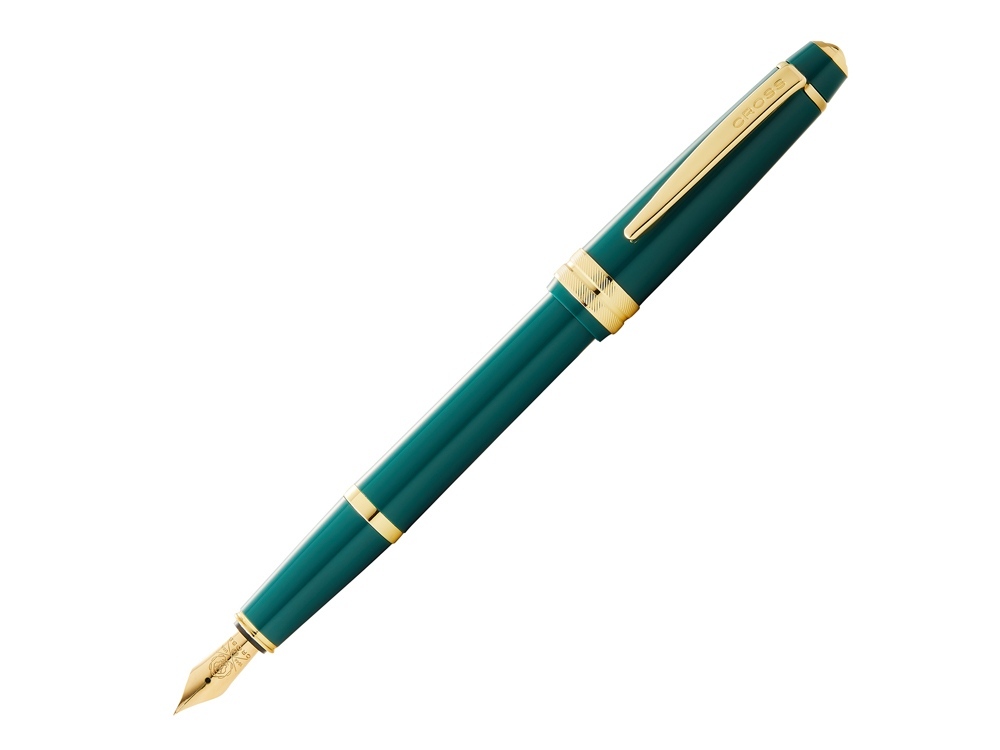 421355&nbsp;5100&nbsp;Ручка перьевая Bailey Light Polished Green Resin and Gold Tone, перо F&nbsp;139484