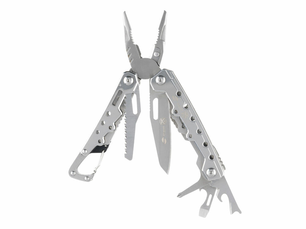 441103&nbsp;2700&nbsp;Мультитул Stinger, 105x40 мм, 12 функций, сталь, серебристый, в комплекте нейлоновый чехол&nbsp;222289