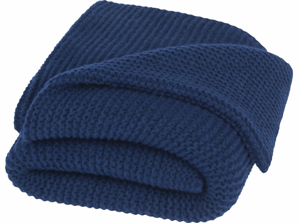 11333655&nbsp;5932&nbsp;Вязанное одеяло Suzy 150 x 120 см из полиэстера, нэйви&nbsp;223128