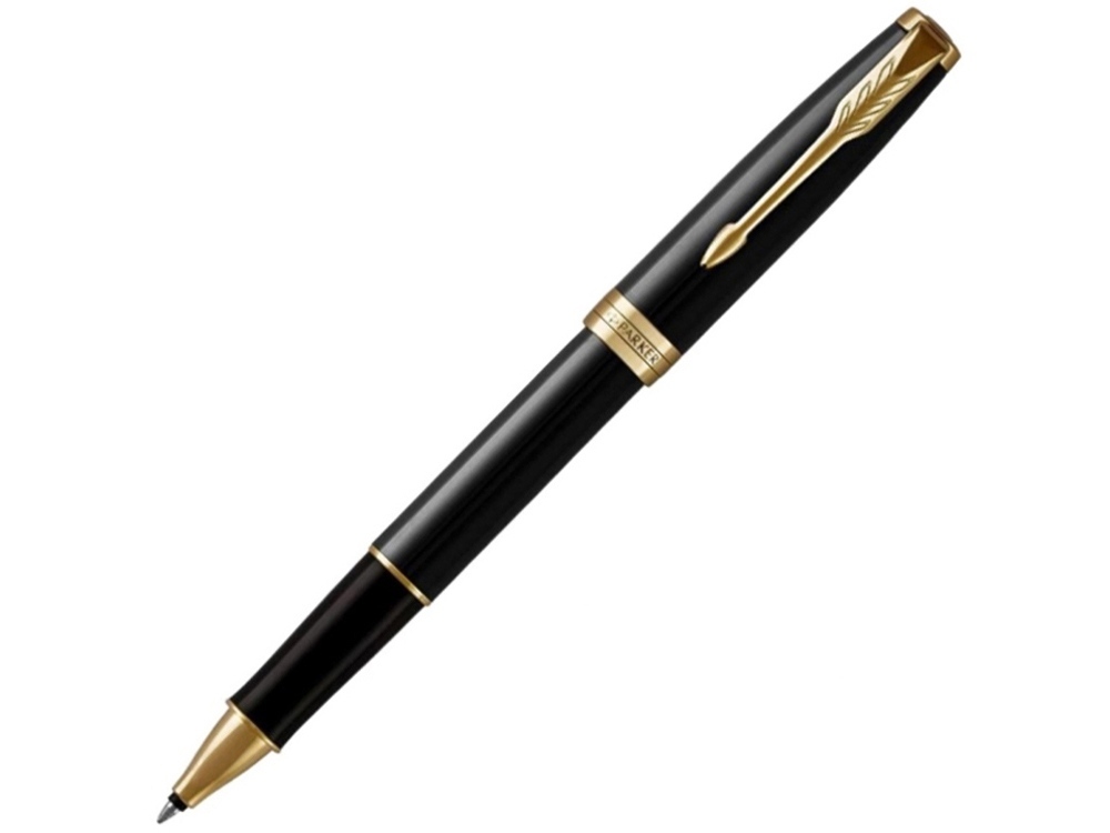 1931496&nbsp;31658&nbsp;Ручка-роллер Parker Sonnet Black Lacquer GT, стержень: F, цвет чернил: black, в подарочной упаковке&nbsp;227996