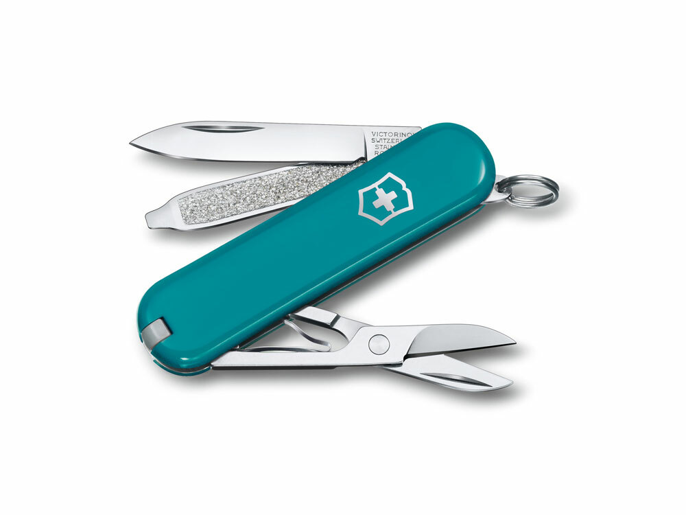 601178&nbsp;4599.230&nbsp;Нож-брелок VICTORINOX Classic SD Colors "Mountain Lake", 58 мм, 7 функций, тёмно-бирюзовый&nbsp;196721