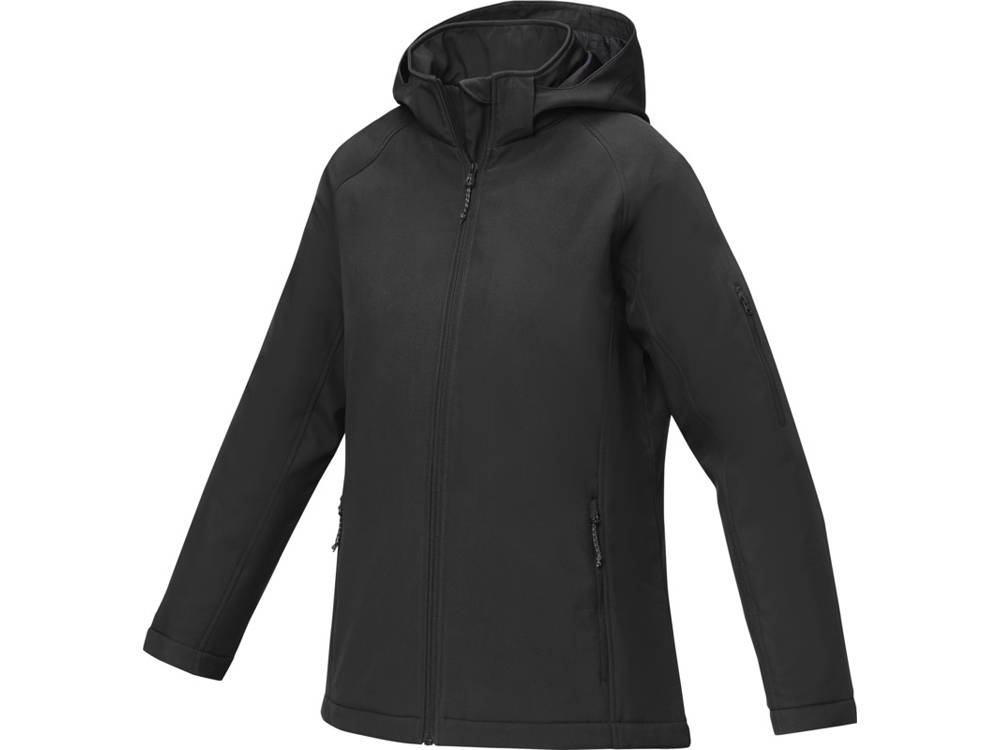 3833990XS&nbsp;12851&nbsp;Notus женская утепленная куртка из софтшелла - сплошной черный&nbsp;234799