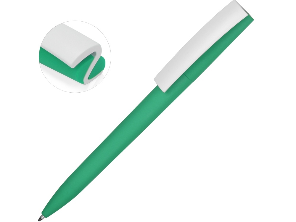 18560.18&nbsp;61.5&nbsp;Ручка пластиковая soft-touch шариковая «Zorro», мятный//белый&nbsp;235393