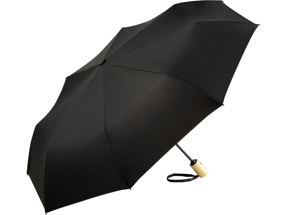 100155&nbsp;5133&nbsp;Зонт складной 5429 ÖkoBrella из бамбука, полуавтомат, черный&nbsp;221066