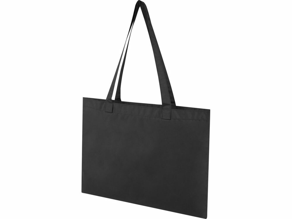 12071390&nbsp;2324&nbsp;Kai круглая эко-сумка из переработанного материала, сертифицированного согласно GRS - сплошной черный&nbsp;237886