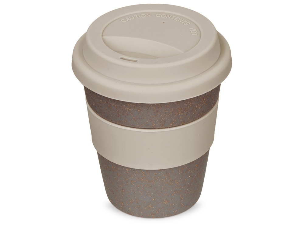 873400&nbsp;392.2&nbsp;Стакан с силиконовой крышкой "Cafe", beige&nbsp;238088