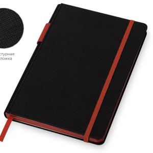 335641&nbsp;906&nbsp;Бизнес блокнот "Bossy" с цветным срезом, твердая обложка, 128 листов, черный и красный&nbsp;227778