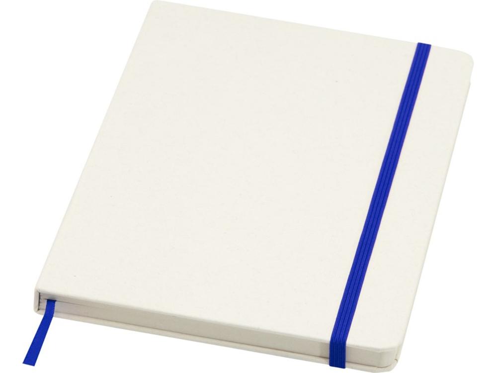 10736553&nbsp;594&nbsp;Bass блокнот формата А5 из переработанных материалов, с линованными страницами - Ярко-синий&nbsp;244830