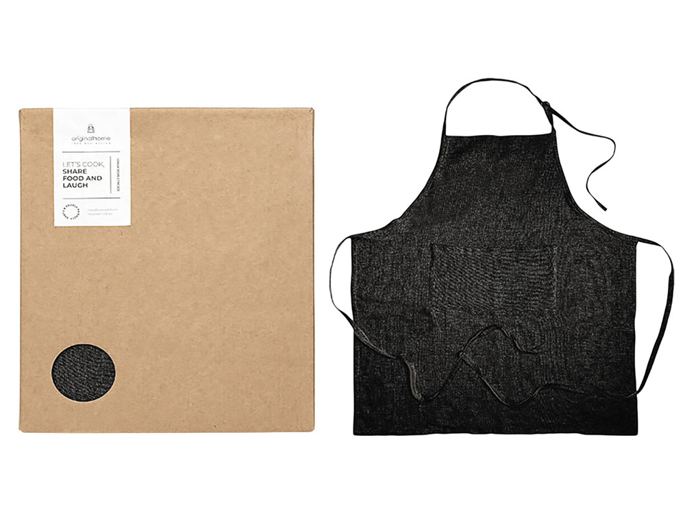 11342490&nbsp;7508.16&nbsp;Originalhome фартук из переработанных материалов - сплошной черный&nbsp;278228