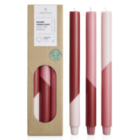 12642521&nbsp;4747.68&nbsp;Originalhome Eden диагональные свечи - набор из 3 штук - Красный&nbsp;278219