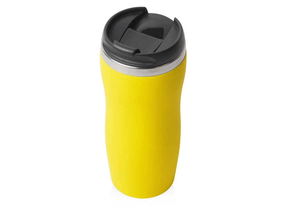 827004clr&nbsp;750&nbsp;Термокружка "Double wall mug C1", soft touch, 350 мл, желтый&nbsp;268203