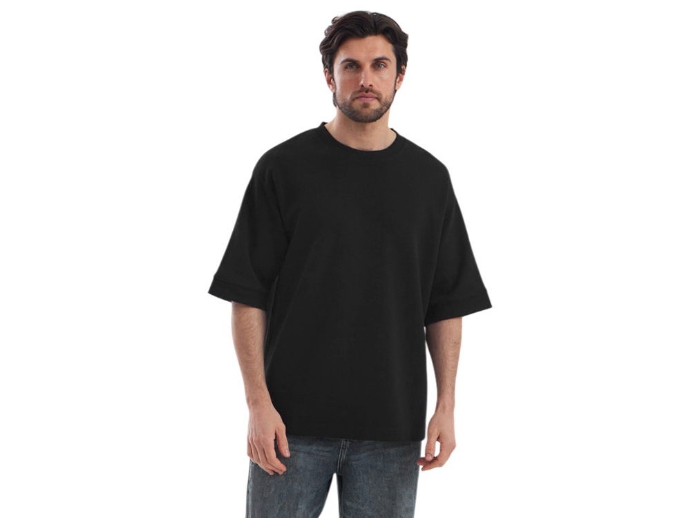 220499XL&nbsp;870.77&nbsp;Футболка Kyoto из джерси 180 г/м2 с пич отделкой, унисекс, черный&nbsp;278813