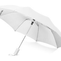 979016p&nbsp;485.25&nbsp;Зонт складной "Tulsa", полуавтоматический, 2 сложения, с чехлом, белый (Р)&nbsp;121515
