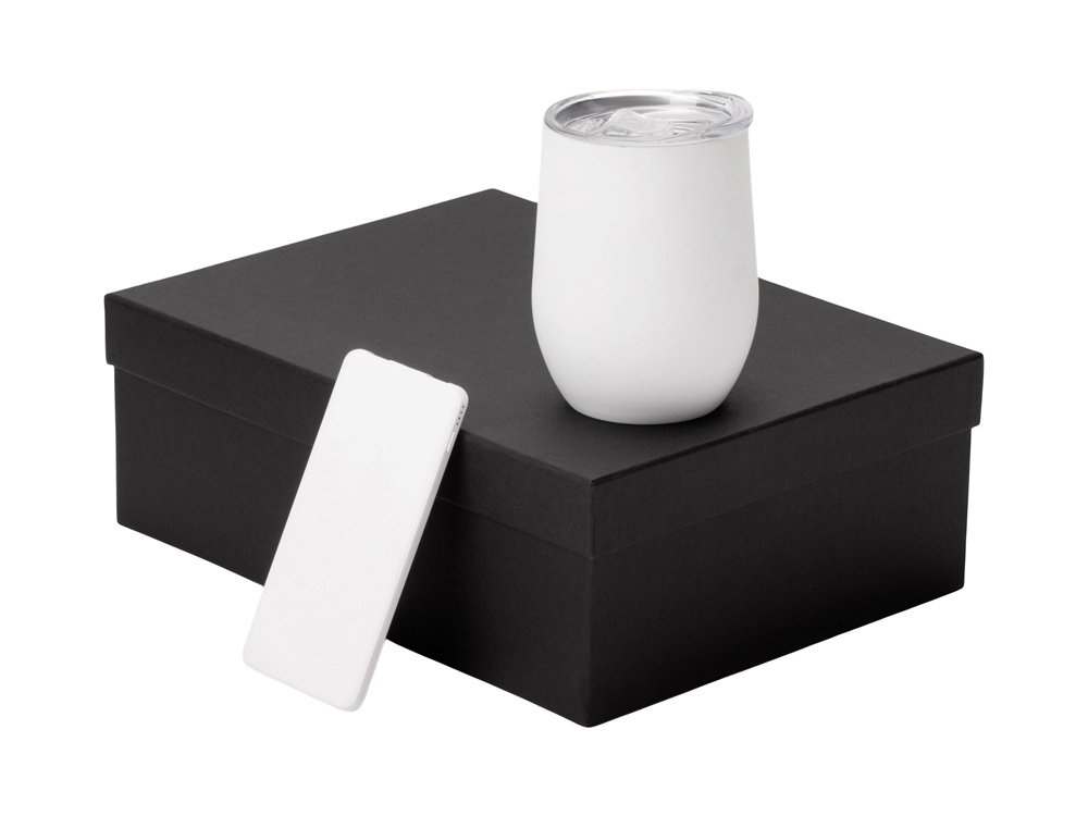 210103.01&nbsp;3733.15&nbsp;Подарочный набор с термокружкой и повербанком С1, 5000 mAh, белый&nbsp;268479