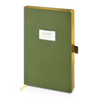 3-823.03&nbsp;492.2&nbsp;Ежедневник недатированный А5 "Verde" с нашивкой, зеленый&nbsp;281726