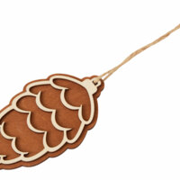 625372&nbsp;79&nbsp;Подвеска шишка с цветной подложкой, коричневая подложка&nbsp;275932