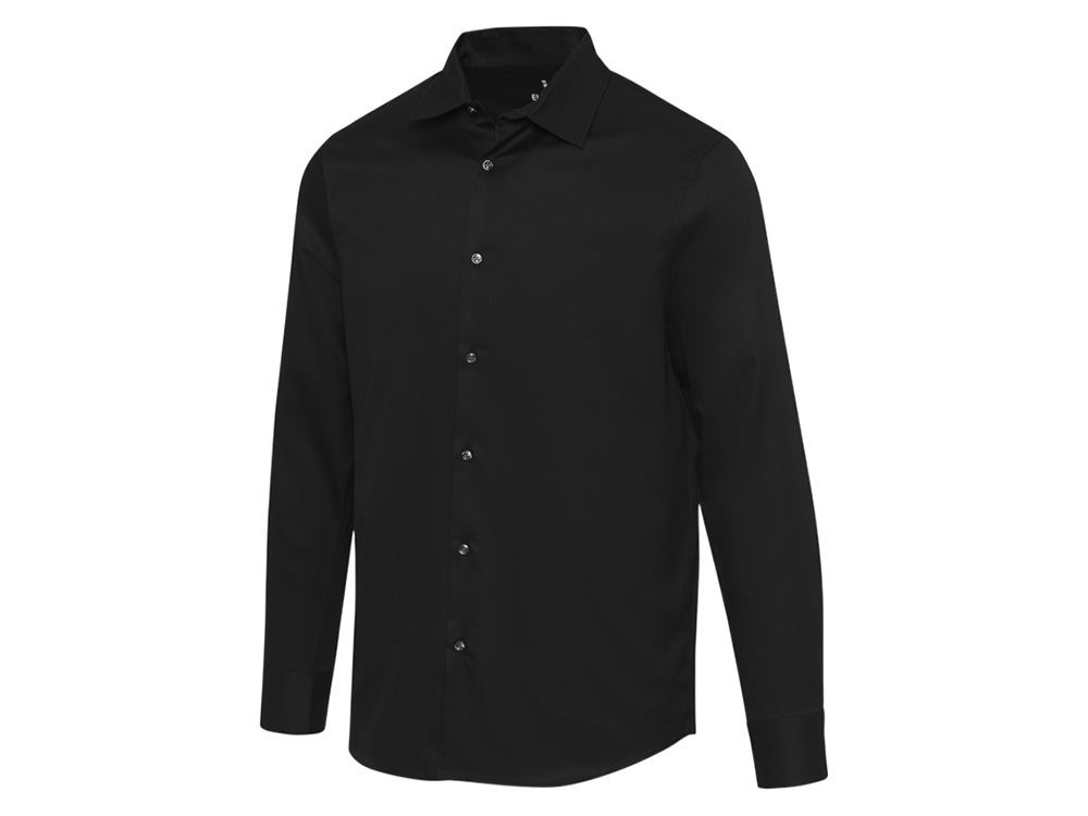 39504902XL&nbsp;7205.76&nbsp;Citrine мужская рубашка из твила - сплошной черный&nbsp;278150