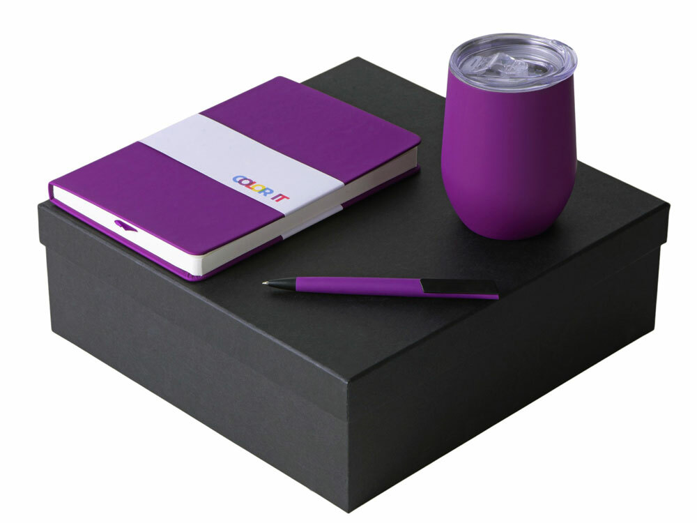 209836&nbsp;3171.48&nbsp;Подарочный набор c блокнотом C2, ручкой и термокружкой, фиолетовый&nbsp;274893