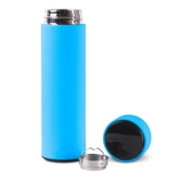 255139&nbsp;1059&nbsp;Термос FAMILY MARK LED, soft touch (Голубой)&nbsp;278631