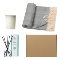 350075.04&nbsp;3890&nbsp;Подарочный набор с пледом, свечой и диффузором, серый&nbsp;275131