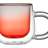 888641&nbsp;990.23&nbsp;Кружка с двойными стенками с широкой ручкой и градиентным покрытием "Fog", красный&nbsp;273137