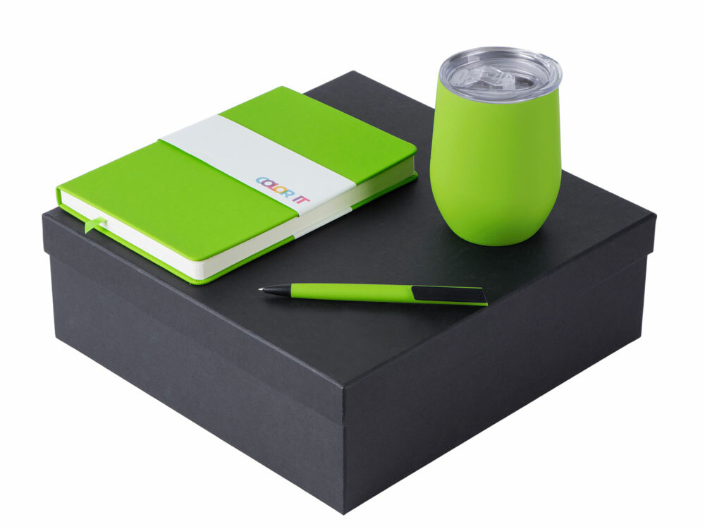 209830&nbsp;3171.48&nbsp;Подарочный набор c блокнотом C2, ручкой и термокружкой, зеленое яблоко&nbsp;274892